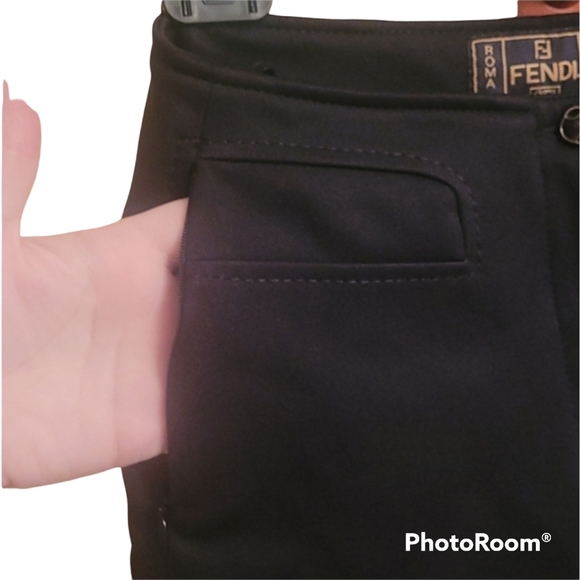 Fendi Jeans Black Quiet Luxury Pants - Picture 3 of 8